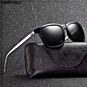 ZXWLYXGX Brand Unisex Retro Aluminum+TR90 Women Sunglasses  Men Polarized Lens Vintage Eyewear Accessories Sun Glasses Oculos