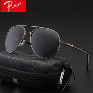 Psacss Classic Pilot Photochromic Sunglasses Men Driving Clear Polarized Lens Sun Glasses Male Vintage Brand Sunglass Oculos UV