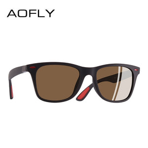 AOFLY NEW DESIGN Ultralight TR90 Polarized Sunglasses Men Women Driving Square Style Sun Glasses Male Goggle UV400 Gafas De Sol