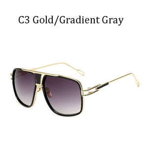 Classic Oversized Men Sunglasses Luxury Brand Women mach one Sun Glasses Square retro Oculos de sol Male UV400 Mirror Eyewear