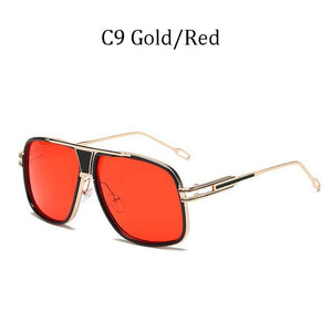 Classic Oversized Men Sunglasses Luxury Brand Women mach one Sun Glasses Square retro Oculos de sol Male UV400 Mirror Eyewear