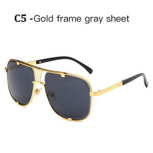 Classic Oversized Men Sunglasses Luxury Brand Women mach one Sun Glasses Square retro Oculos de sol Male UV400 Mirror Eyewear