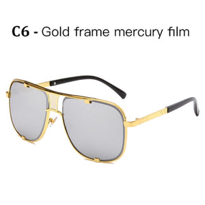 Classic Oversized Men Sunglasses Luxury Brand Women mach one Sun Glasses Square retro Oculos de sol Male UV400 Mirror Eyewear